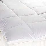 King Luxury Pure Goose Feather and Down Mattress Topper/Reviver