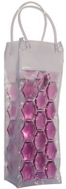 Chill It - Wine Bag Beer Bottle Cooler & Ice Chiller Freezable Carrier (Violet)