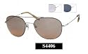 SAY Unisex Designer Aviator Style Sunglasses S4406 Brown Lens