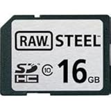 Hoodman Raw Steel 16GB Class 10 SDHC Memory Card with RAW SxSxSDHC Alternative Memory Adapter for Sony SxS Applications