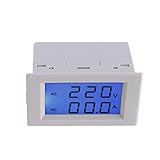 ラブ デジタル LCD 電圧計電流計電圧計試験器現在トランス AC80 300 v 0-50.0A デュアルディス プレイ//AC 110 v/220 v 80-300 v/50 a デジタル液晶表示
