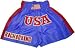 Muay Thai Boxing Shorts - Large Size (USA Logo)