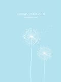 2009-2010 Academic Pocket Planner: blue dandelion
