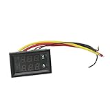 LEDデジタル電圧計電圧表　電流計電流表　DC0-100V　0-10A　赤青