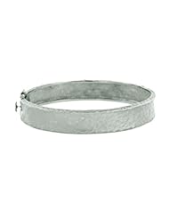 CleverEves 18Kt Gold W Hammered Bangle 11mm