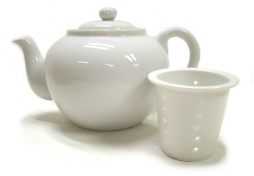 Best Cheap Porcelain Teapot with Infuser Strainer - 4 Cup Capacity