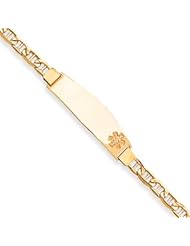 8 Inch 14k Gold Non-enameled Medical ID Bracelet