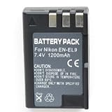 Battery EN-EL9 ENEL9 For Nikon D3X D40 D40X D60 D3000 D5000 Digital Cameras ....