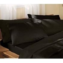 Supersoft Black Housewife Pillowcase Pair