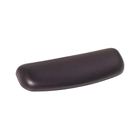 3M Gel Wrist Rest, Black Leatherette, 6.9 Inch Length, Antimicrobial Product Protection (WR305LE) by 