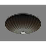 Bates and Bates Sinks P1317 Bates and Bates Anita Oval Fluted Bowl Lavatory Drop In Or Undermount Cast Iron