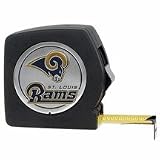 St Louis Rams 25-Inch Black Tape Measure