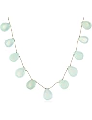 Margo Morrison New York Faceted Peru Onyx Teardrop Toggle Necklace