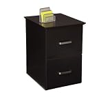 OfficeMax Black Finish 2-Drawer Vertical File Cabinet