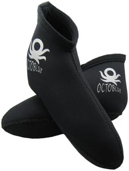 3mm OctoBlue Neoprene Pull-On Kids Children's Youth Short Socks Snorkel Snorkeling Socks Scuba Water Sports