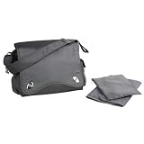 Kalencom Water Repellant Messenger Bag, Platinum