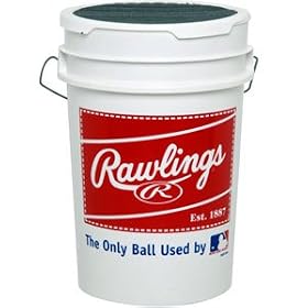 Rawlings Logo Padded Seat Ball Bucket