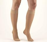 Truform Women's Lites 15-20 Mmhg Knee High Support Stockings - Large - White