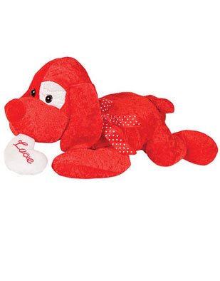 31UMLDmJEjL 19 Inch Valentines Day Red Stuffed LOVE Puppy Dog