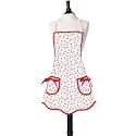 Jessie Steele Ava Bib Apron, Retro Cherries