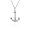 Eve's Addiction Anchors Away! Sterling Silver Anchor Necklace, 18 inches
