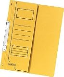 Produkt-Bild: Herlitz Einhakhefter A4 1/2 Vorderdeckel kaufm. Heftung gelb