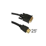 DVI to HDMI Cable 25ft Male-Male