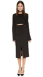 Bell Sleeves Jersey/Nylon/Ponte/Rayon/Spandex  Dress