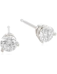 14k Gold Round-Cut Basket Setting 3-Prong Diamond Studs (1/2 cttw, I-J color, I1-I2 Clarity)