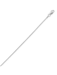 Sterling Silver 20 Inch Diamond Cut 025 Snake Chain Necklace - 1.0mm Wide