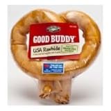 Good Buddy Rawhide Pretzel, 6 inch -- 6 per case.