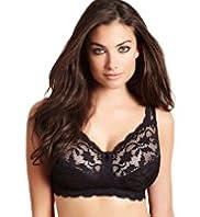 Total Support Floral Lace Non-Padded B-G Bra
