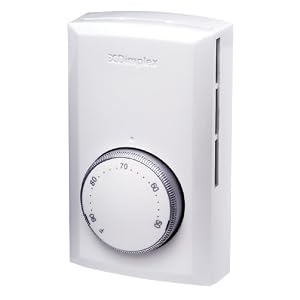 Dimplex #TD522W Line Voltage Thermostat DPST Switch
