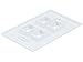 Monoprice 1-Gang Wall Plate for Keystone - 4-Port, 4.5
