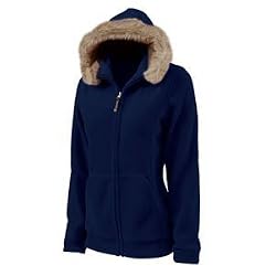 Women's Faux Fur Trimmed Fleece Hoodie