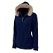 Women's Faux Fur Trimmed Fleece Hoodie