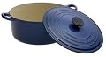 Le Creuset Enameled Cast-Iron 7-1/4-Quart Round French Oven, Cobalt Blue