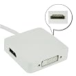 Mini DisplayPort to HDMI DVI DisplayPort 3-in-1 Adapter