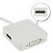 HDE &reg; Mini DisplayPort to HDMI DVI DisplayPort 3-in-1 Adapter