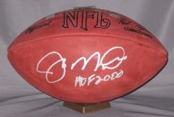 Joe Montana Signed Wilson NFL Football w/HOF 2000 49ers