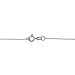 Kooljewelry 14k White Gold 0.8 mm Flat Round Cable Chain Necklace (18 inch)