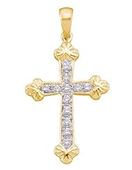 0.15CTW DIAMOND LADIES CROSS PENDENT