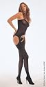 Opaque Suspender Body Stocking