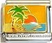 Beach Sunset Italian Charm Bracelet Jewelry Link