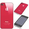 Apple iPhone 4 and 4s New Red Hard Logo Back Case and Screen Protector Kit - From UK Emporium