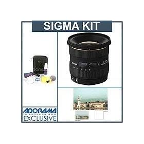 Lens Sigma 10mm 20mm f 4 5.6 EX DC HSM AF Lens Kit with USA Warranty for Nikon Digital SLR Cameras with Tiffen 77mm UV Wide Angle Filter Professional Lens Cleaning Kit