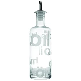 Typhoon Oil Frosted Glass Drizzler with Stainless Steel Pourer