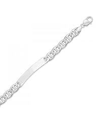 MMA Silver - 9 inch Marina 250 ID Bracelet