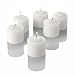 Set of 72 Votive Candles 10 Hours, White Unscented