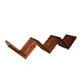 Zickzack-Regal Robinie, Treppenregal, CD-Regal aus Massivholz, ge�lt